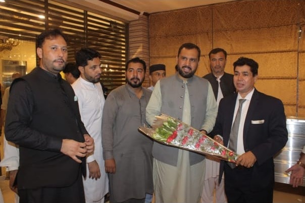 CEO Syed Musharaf Shah Bukhari at an official USO event